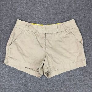 J Crew Chino Shorts Women's 2 Weathered Classic Twill Broken-In‎ Summer Casual